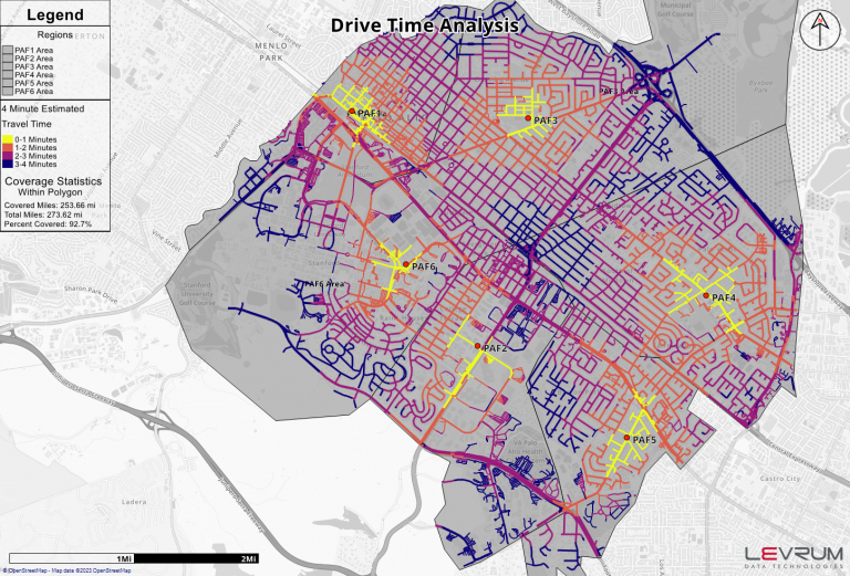 Station 5 Minute Road Coverage